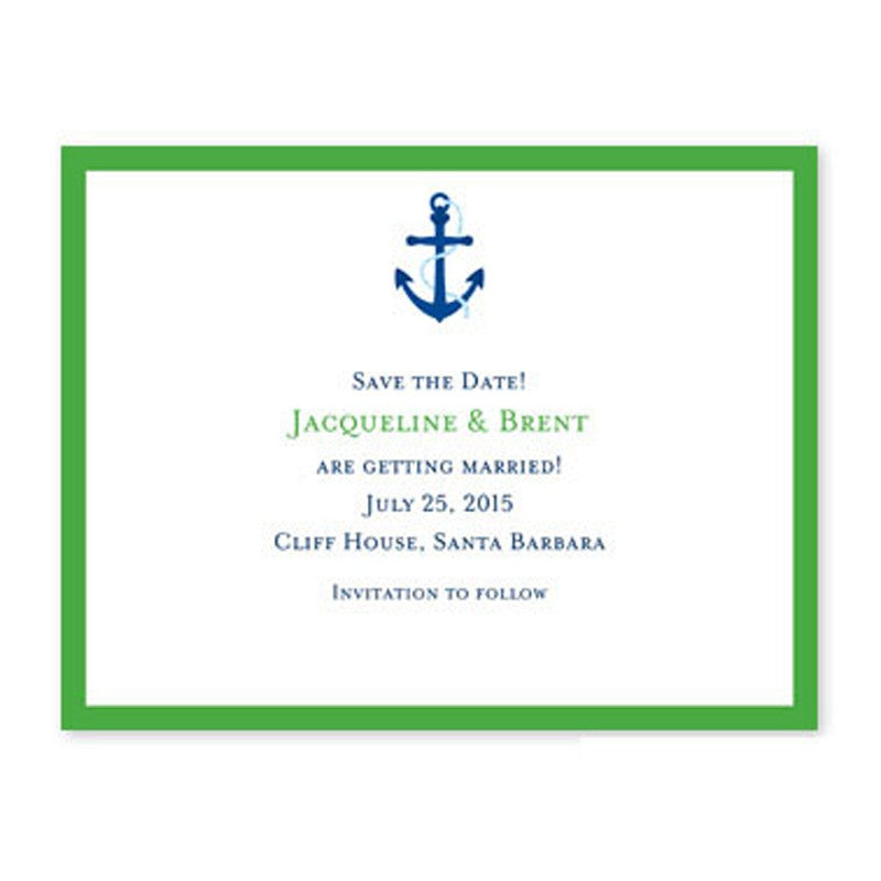 boatman geller icon anchor with border small flat notecard