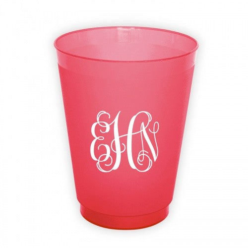 Script Monogram Cups
