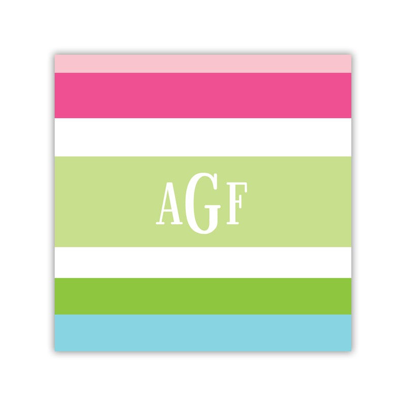 espadrille preppy square paper coaster set of 50