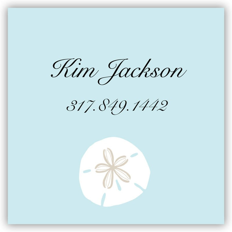 boatman geller sand dollar square sticker
