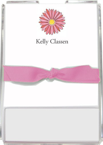 personalized memo sets gerber daisy
