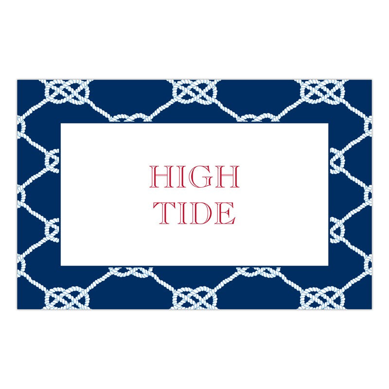boatman geller nautical knot navy placemat