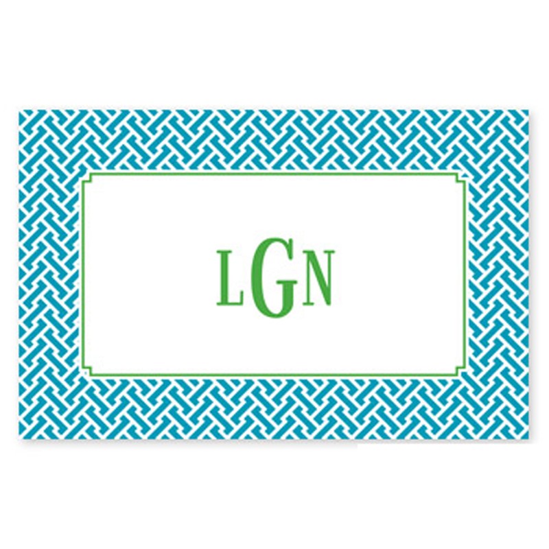 boatman geller stella turquoise disposable placemats