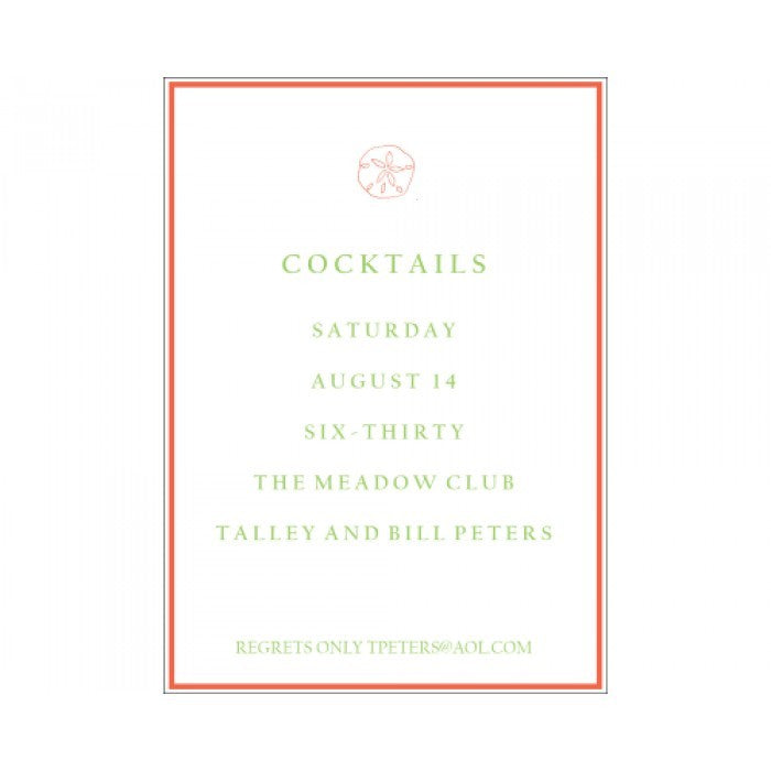 sand dollar cocktail & dinner parties