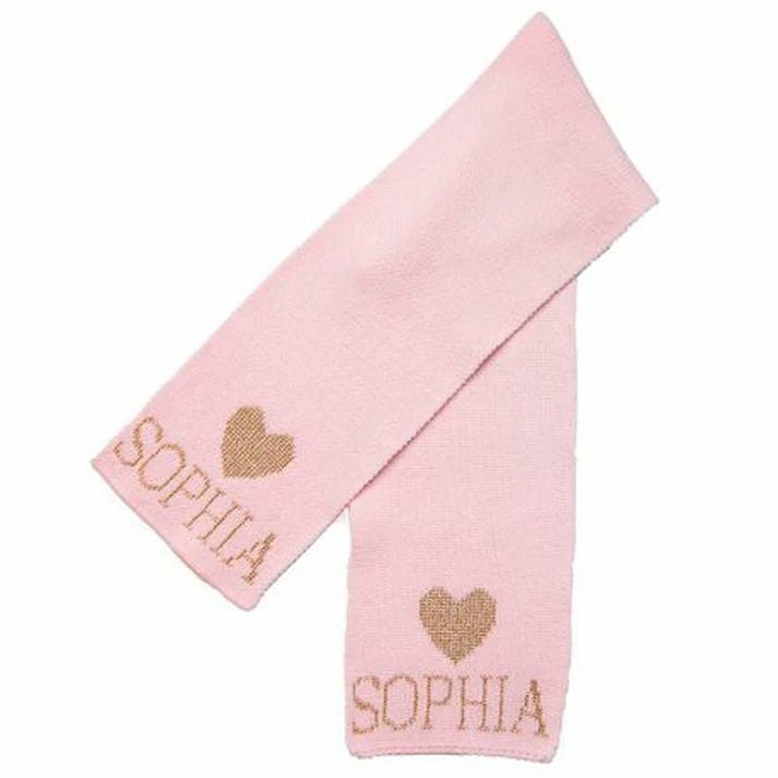 metallic single heart scarf