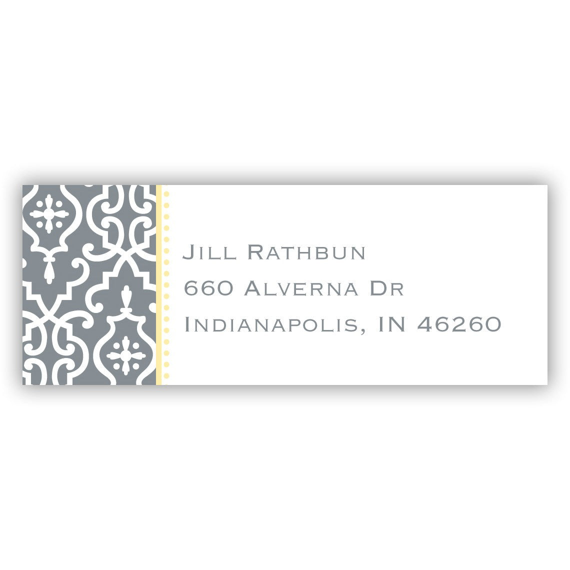 boatman geller wrought iron gray address labels