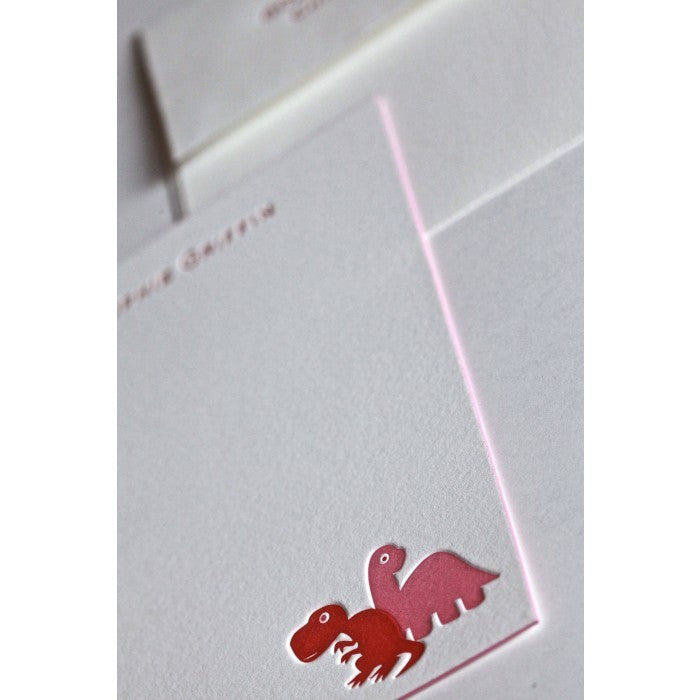 dinosaur baby stationery