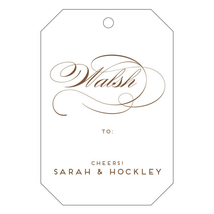 haute papier letterpress gift tag t39