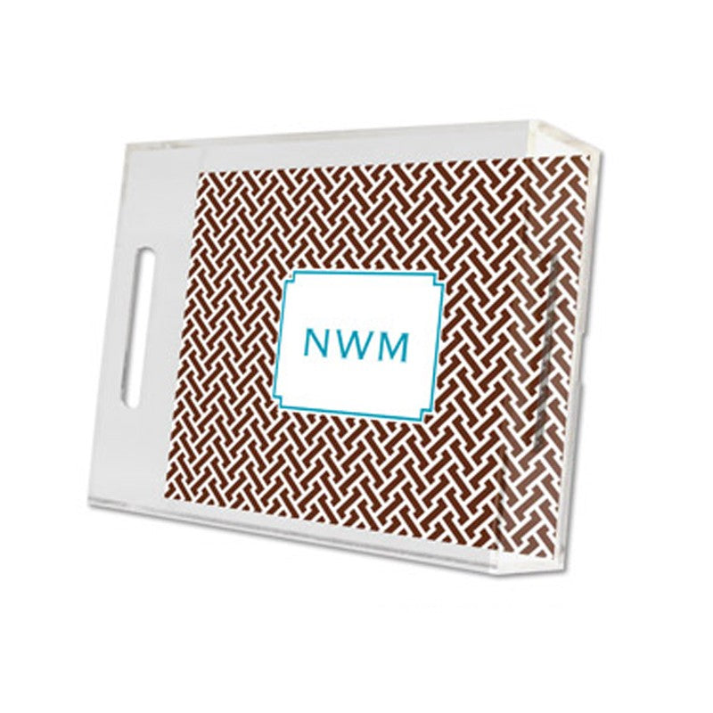 stella chocolate lucite tray - small