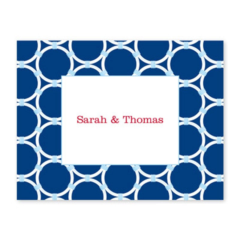 boatman geller bamboo rings navy fold over note