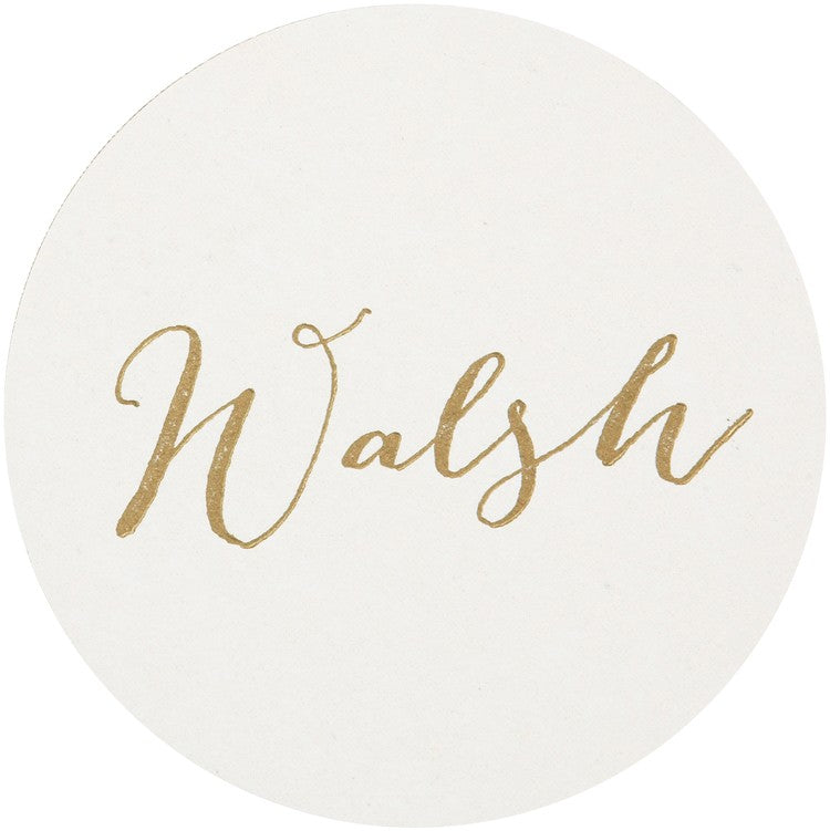 personalized letterpressed coasters m70 by haute papier
