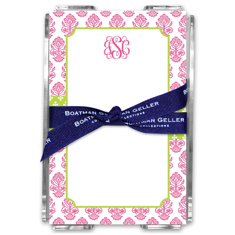 boatman geller beti pink acrylic note sheets