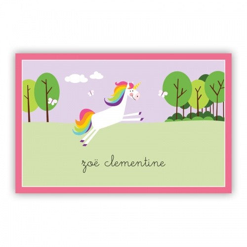 Unicorn Disposable Placemat