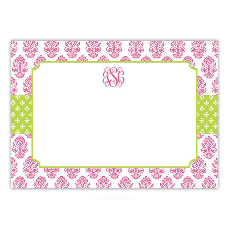 boatman geller beti pink large flat notecard