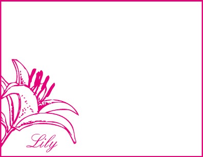 giant lily children's stationary