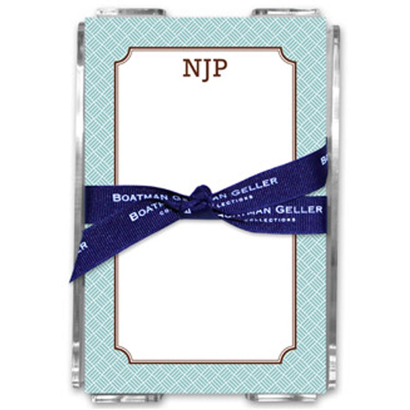 boatman geller basketweave slate note sheets in acrylic note sheets