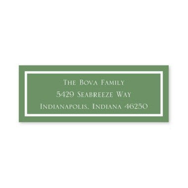 boatman geller classic green address labels