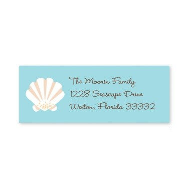 boatman geller seashell address labels