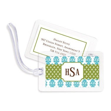 boatman geller beti teal bag tags