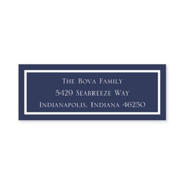 boatman geller classic navy address labels