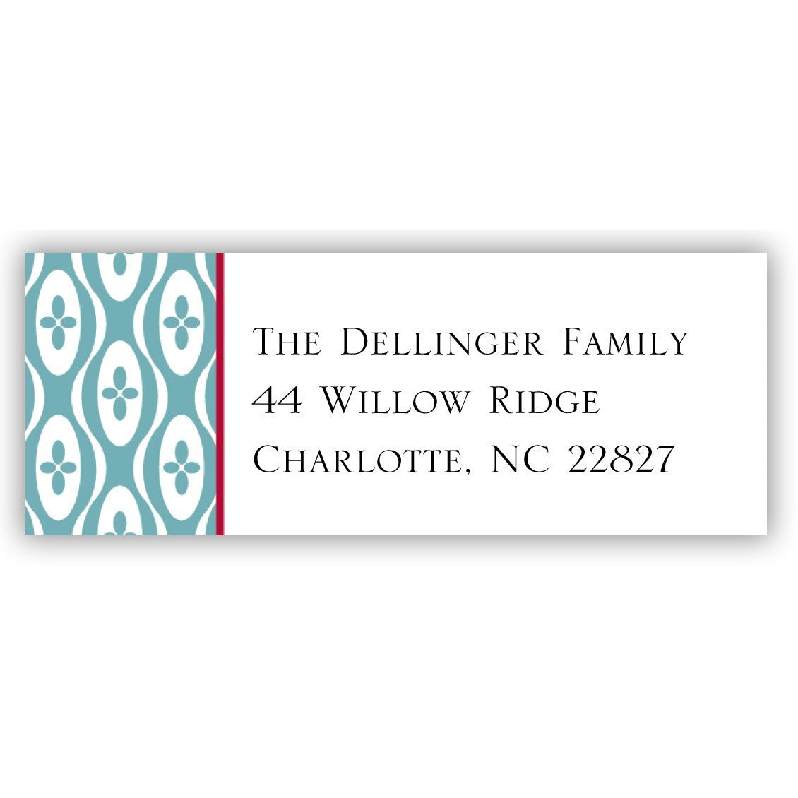 boatman geller mod waves blue address labels