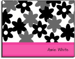 personalized everyday notes pink camo flowers