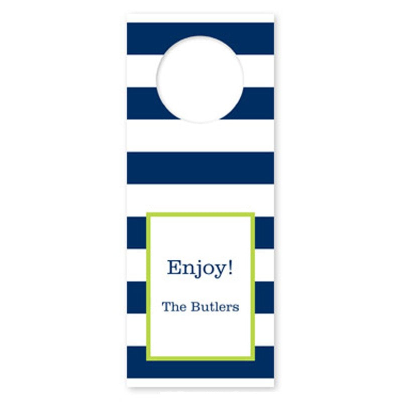 boatman geller awning stripe navy wine tags