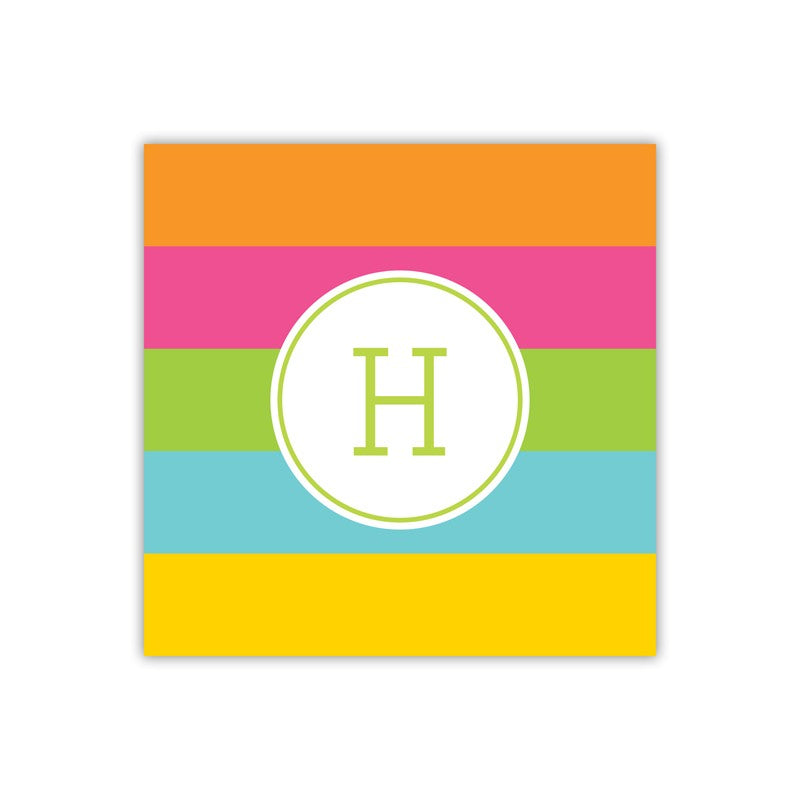 bold stripe square paper coaster set of 50