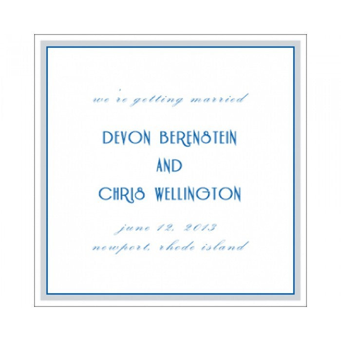 devon & chris save the date card