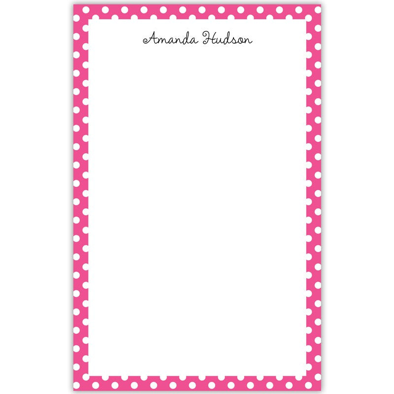 boatman geller dot pink notepad