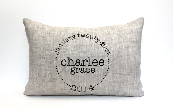 personalized baby pillow - the charlee