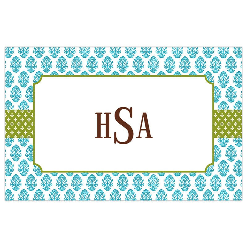 boatman geller beti teal placemat