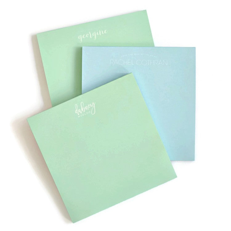 Personalized Square Pastel Note Pad