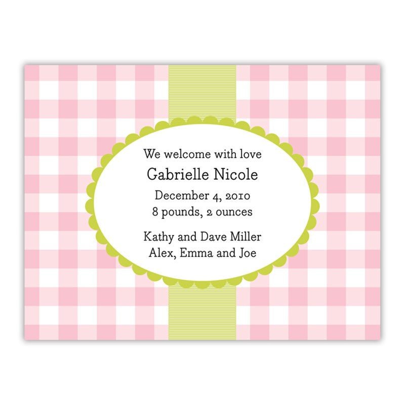 boatman geller check pink small flat