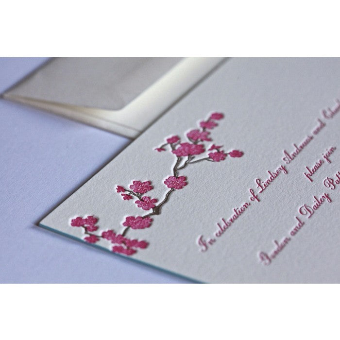 blossom engagement party card