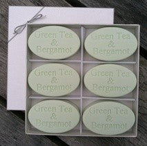 Signature Spa INSPIRE Soaps, Green Tea and Bergamot (Set of Six)