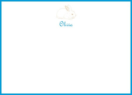 bunny 2 children's stationary