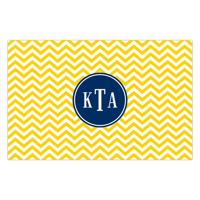 boatman geller chevron sunflower placemat
