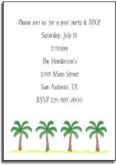 personalized invitations beach party