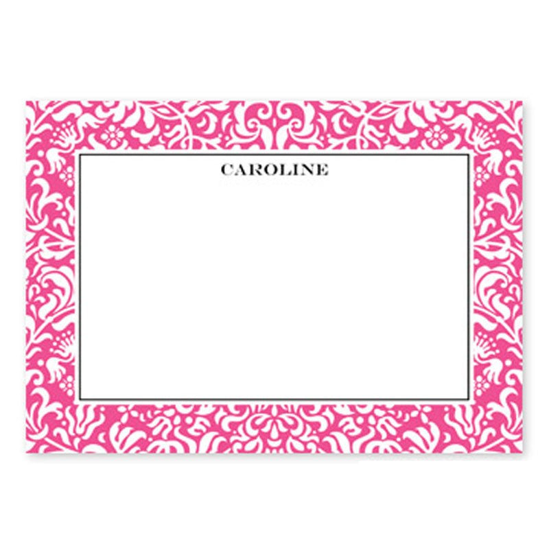 boatman geller chloe raspberry large flat stationery