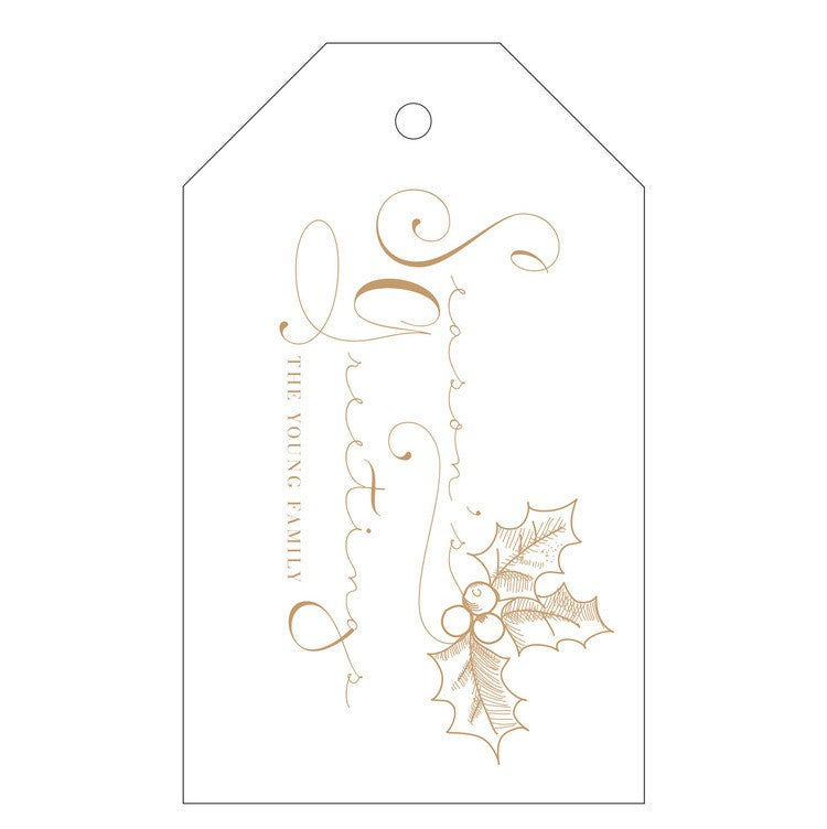 haute papier letterpress gift tag t71
