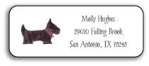personalized address labels preppy pups
