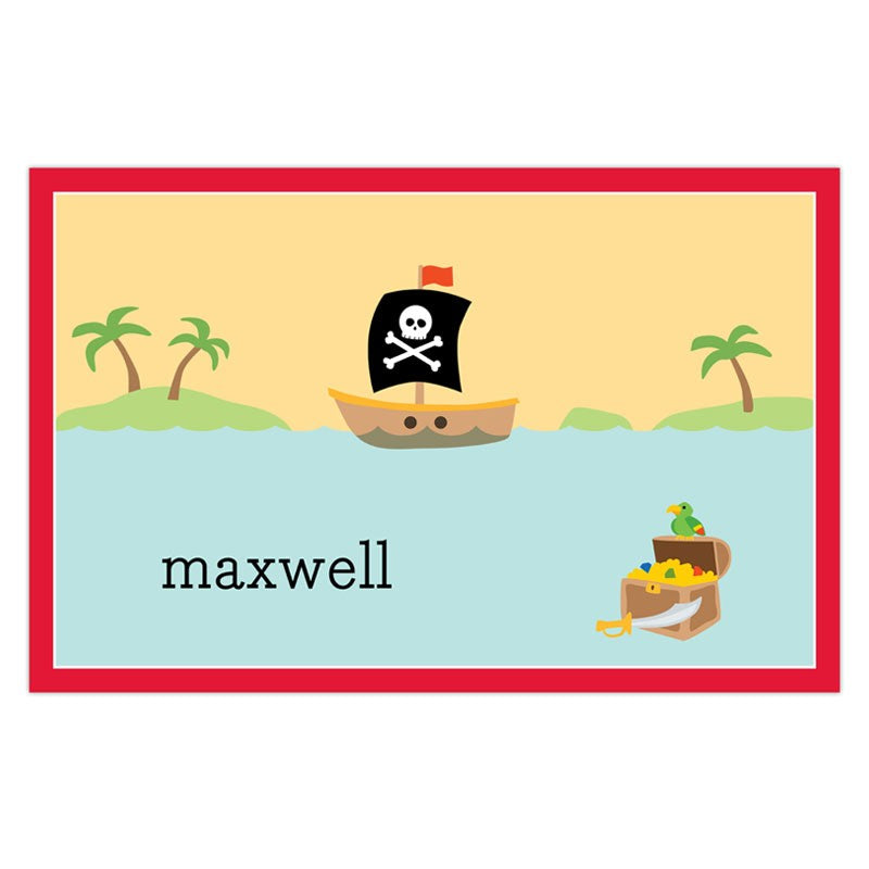 boatman geller pirate disposable placemats
