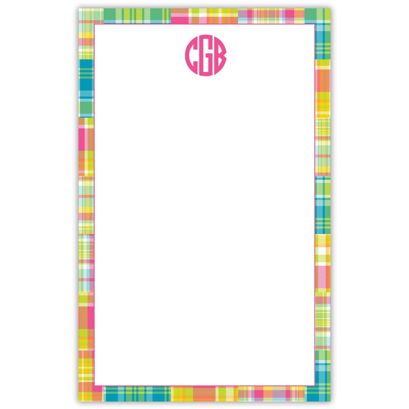 boatman geller madras patch bright notepad