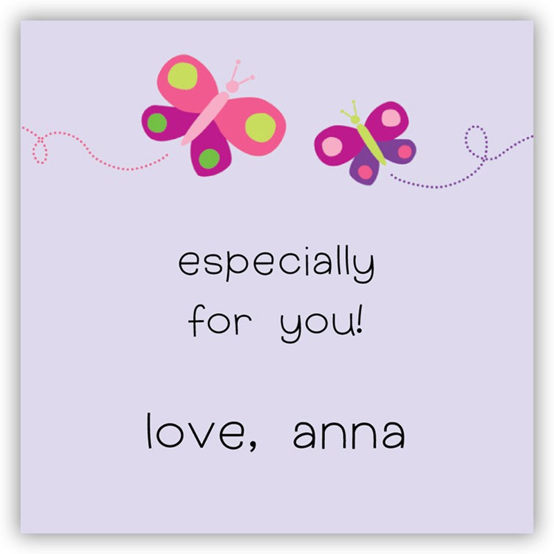 boatman geller butterfly square sticker