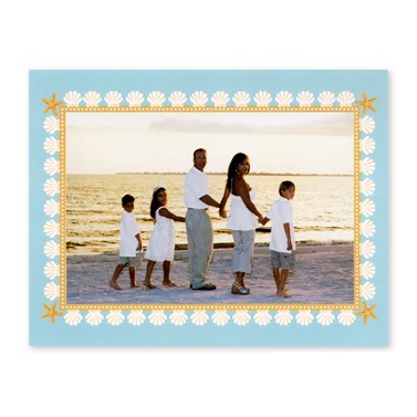 boatman geller border seashell photocard