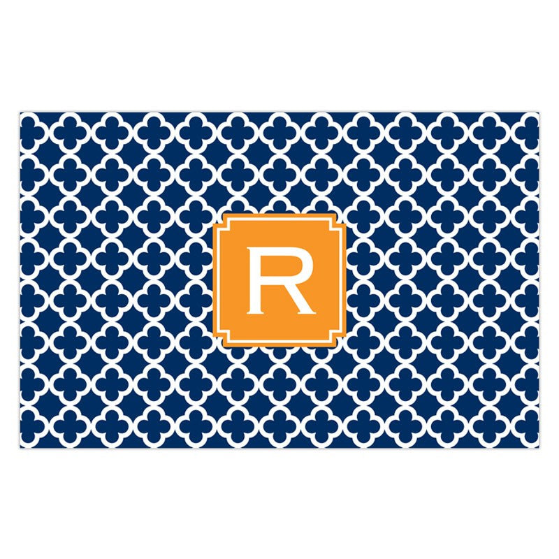 boatman geller bristol tile navy placemat