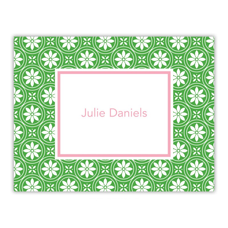 boatman geller medallion green foldover note