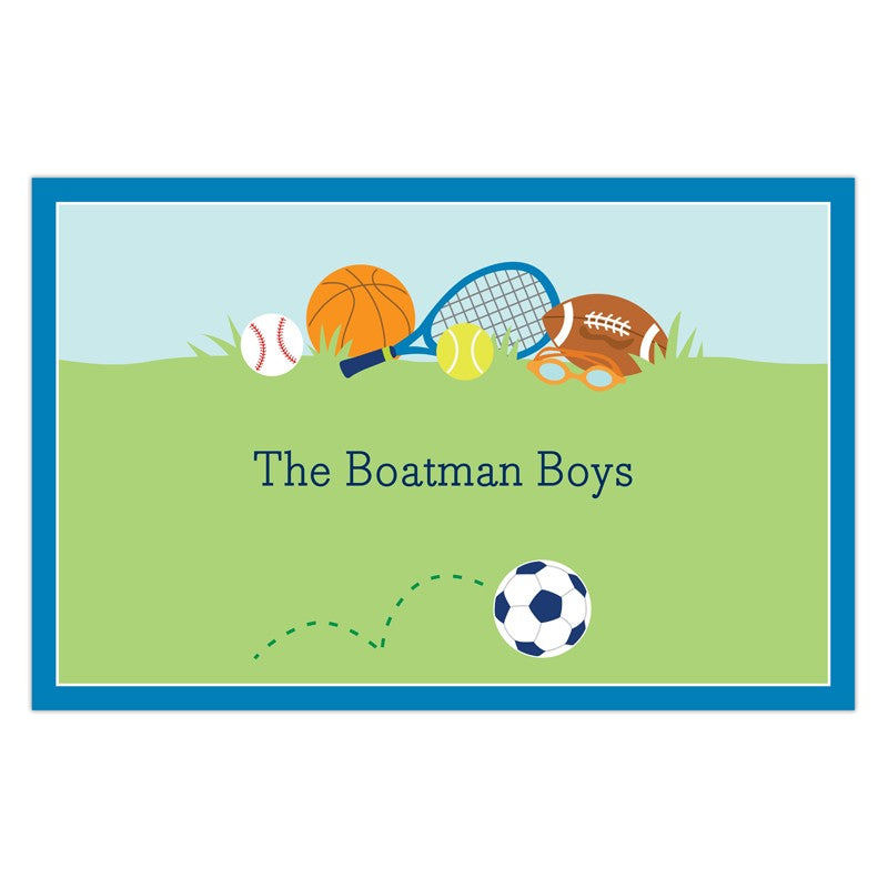 boatman geller sports boy disposable placemats