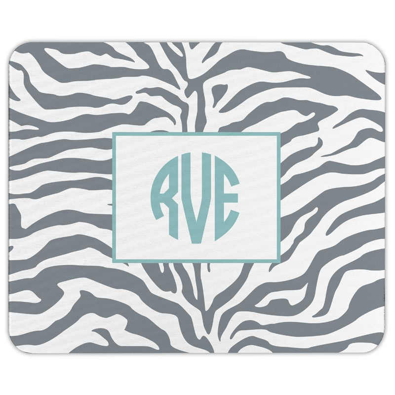 boatman geller zebra gray mouse pad